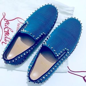 Christian Louboutin pik boat spikes Ocean light